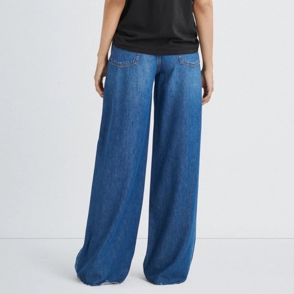 Rag & Bone Featherweight Sofie Ultra Wide Leg Jean in Otto Medium Wash Size 31 - Picture 4 of 15